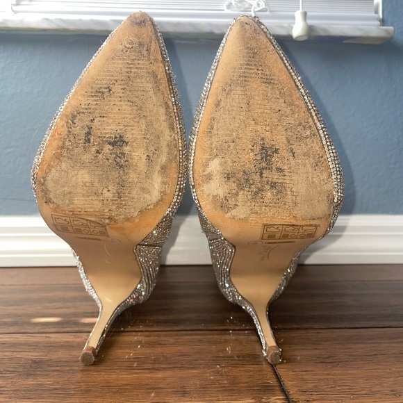 Crystal embellished heels boots diamond crystal bling embellished ankle booties - Picture 8 of 13